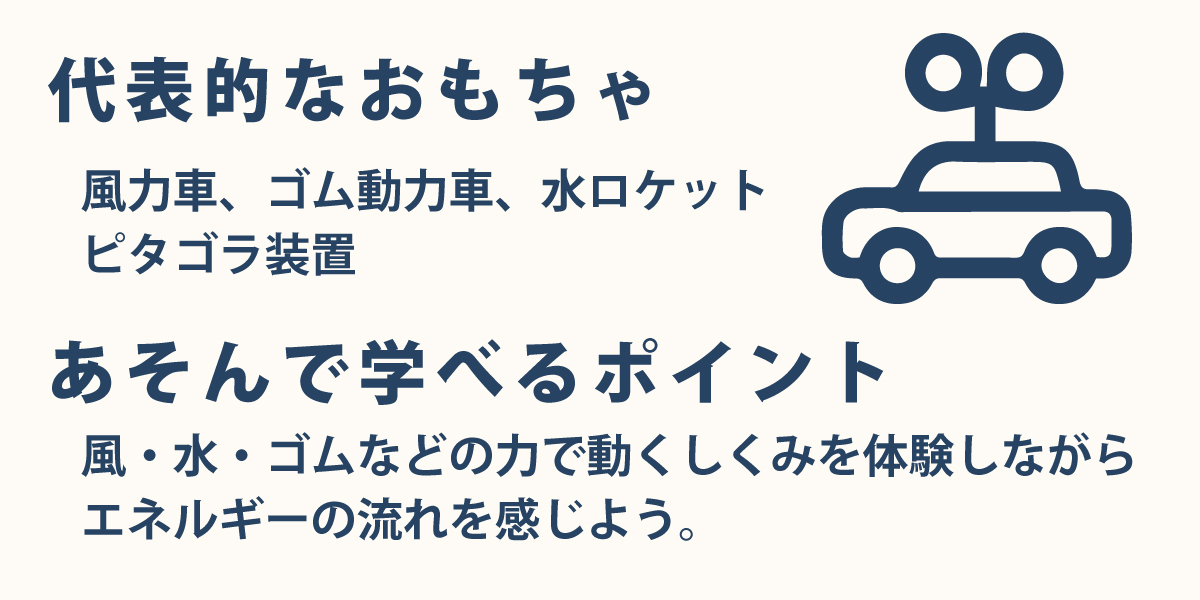 運動エネルギーの代表的なおもちゃ